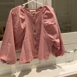 Popelin blouse, NWT, size 4, 100% cotton.